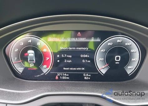 2022 Audi Sq5 Sportback Premium Plus Tfsi Quattro Tiptronic z USA, uszkodzony, nr VIN WA124AFY8N2127455